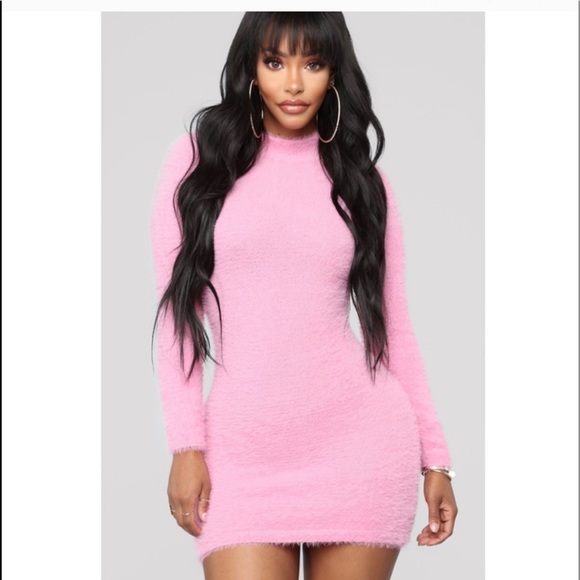 fuzzy mini dress